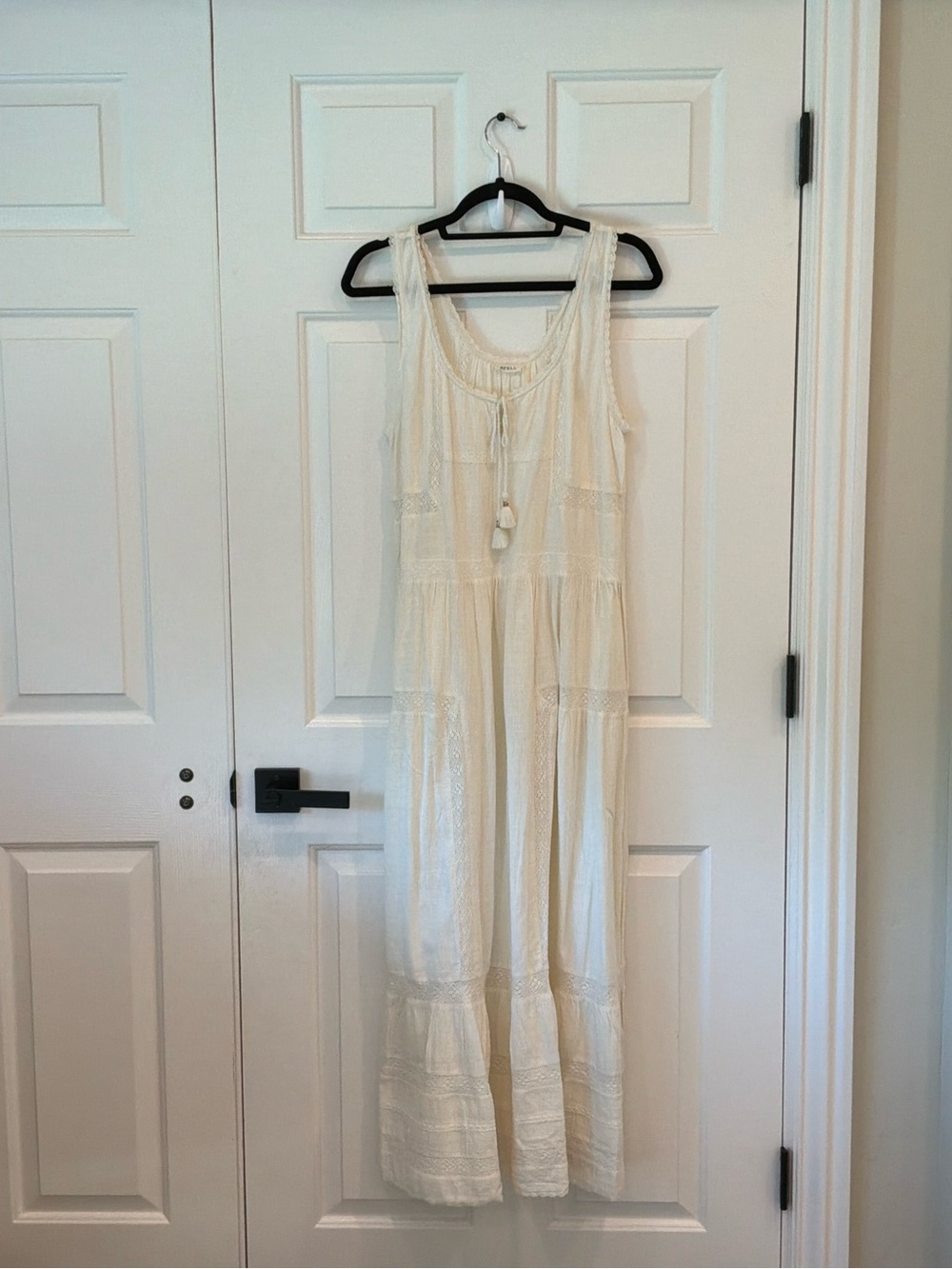 Spell Cream Boho Maxi Dress with Tassel Detail